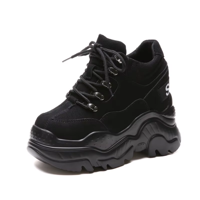 Femmes chaussures à plate-forme haute nouvelles femmes respirantes hauteur augmentant chaussures 12 