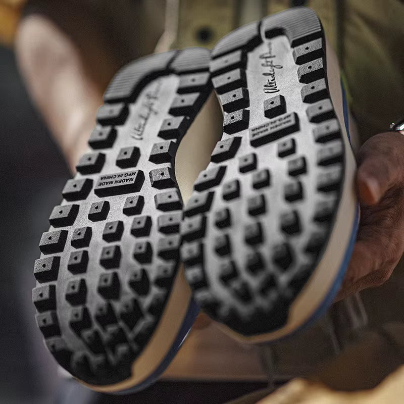 Maden été couleur-bloc maille chaussures de course hommes respirant bas-haut Tennis baskets à semell