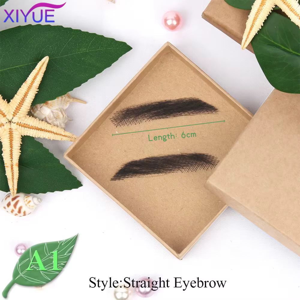 Femmes/hommes sourcils cheveux sourcils Six Style Jolie Style tissage artificiel dentelle travailleu