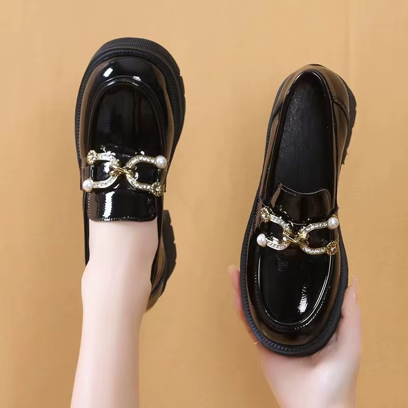 Chaussures à plateforme en perles à essence pour femmes, style japonais Lolita, Mary, gothique, soir