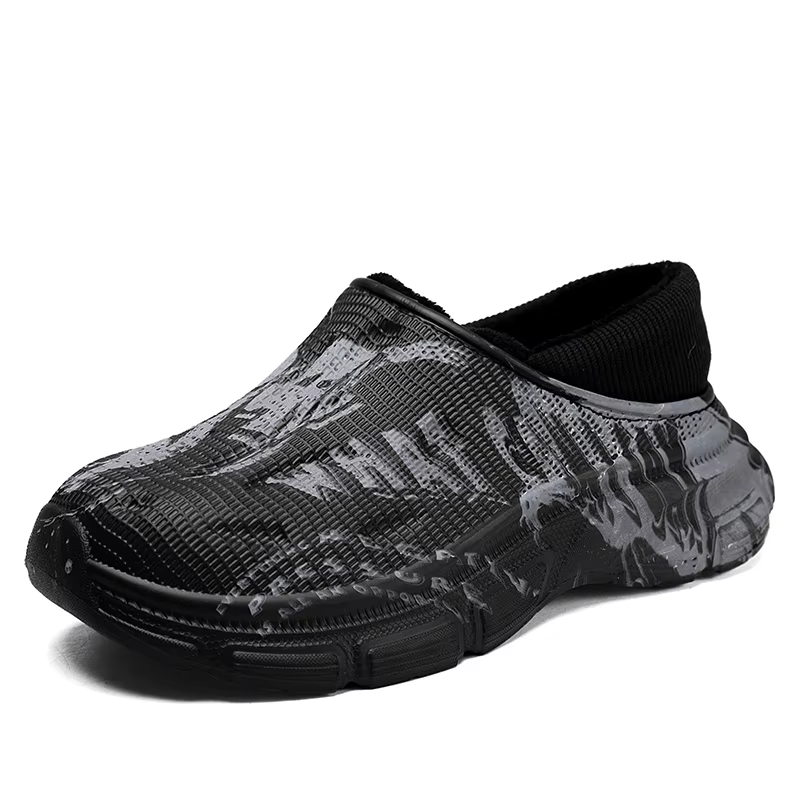 Pantoufles en coton pour hommes, nouveau Style d'automne et d'hiver, chaussures en coton à semelles