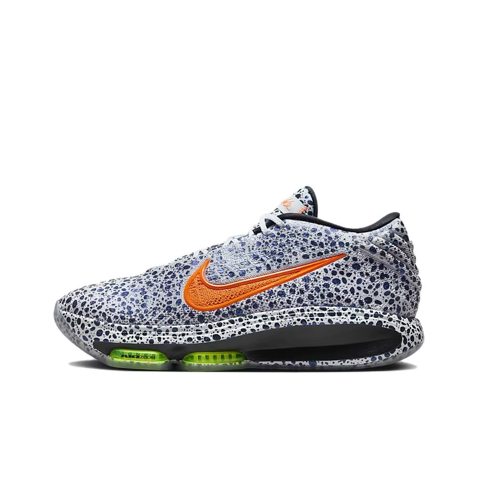 POIZON Nike GT Hustle 3 3EP Chaussures de basket-ball électriques unisexes à tige basse blanc bleu F