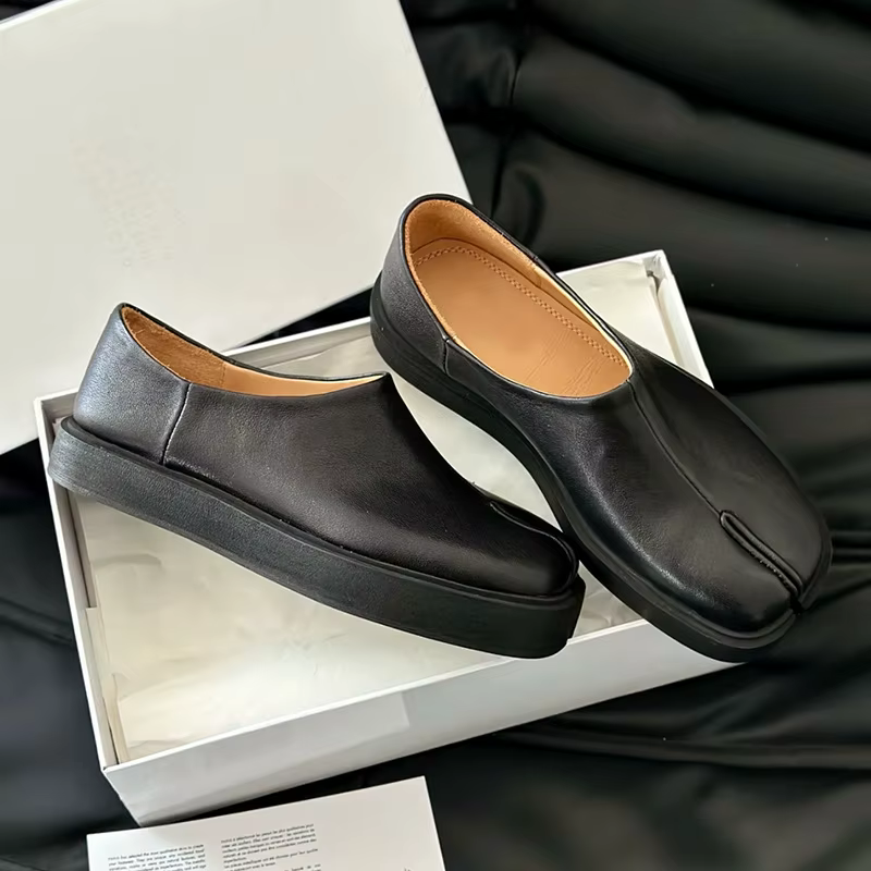 Chaussures basses Tabi Design à enfiler pour séparation des orteils, chaussures unisexes à la mode a