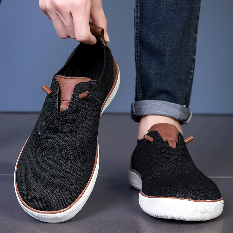 Chaussures de Marche Larges et Légères pour Homme, Souliers Décontractés de Grande Taille, Adaptés a