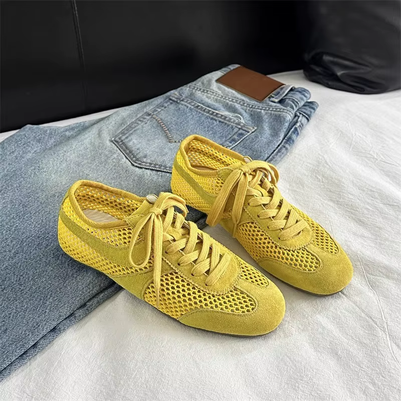 Baskets pour femmes 2026 – Chaussures d'entraînement allemandes d'été en maille respirante et cuir v