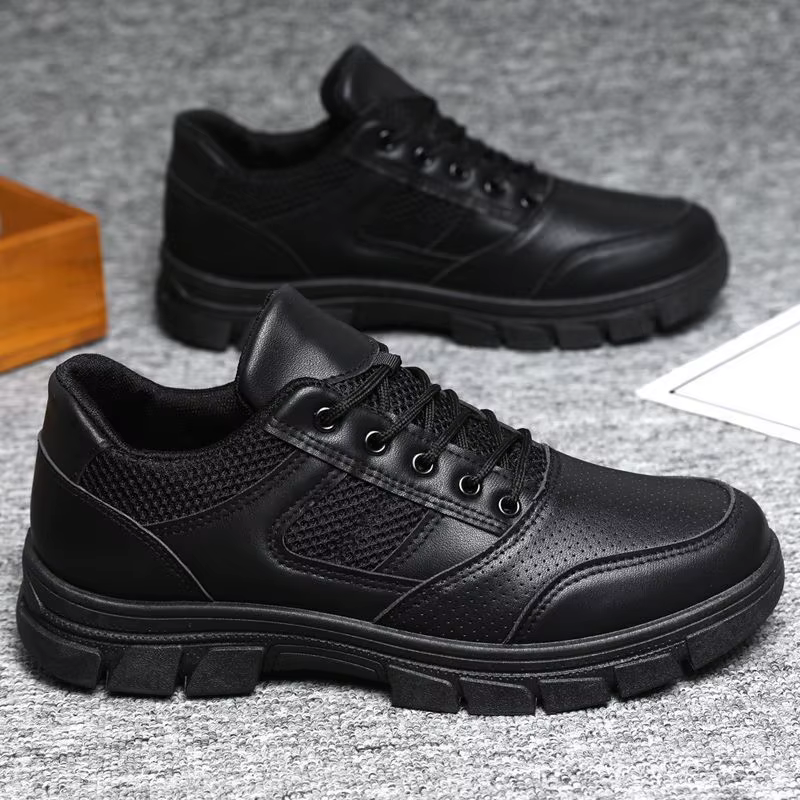 Chaussures d'entraînement noires imperméables antidérapantes 39-46, chaussures décontractées de trav