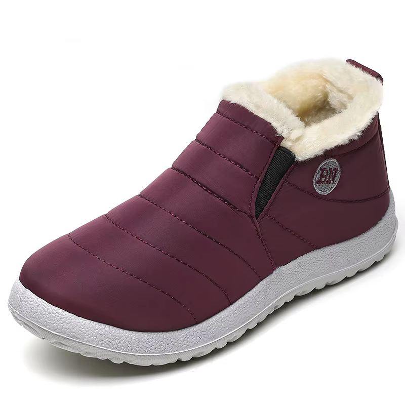 Bottes pour hommes sans lacet chaussures d'hiver pour hommes bottines chaussons d'hiver pour hommes