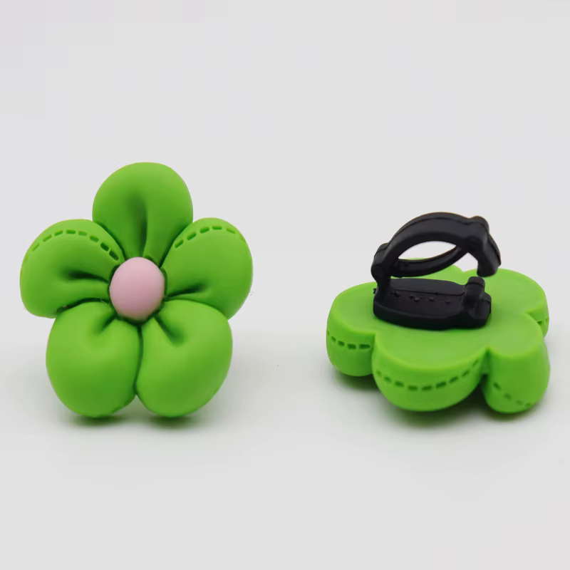 Weiou-Botte décorative en toile pour femme, dentelle, accessoires azole, silicone, luminelace, fleur