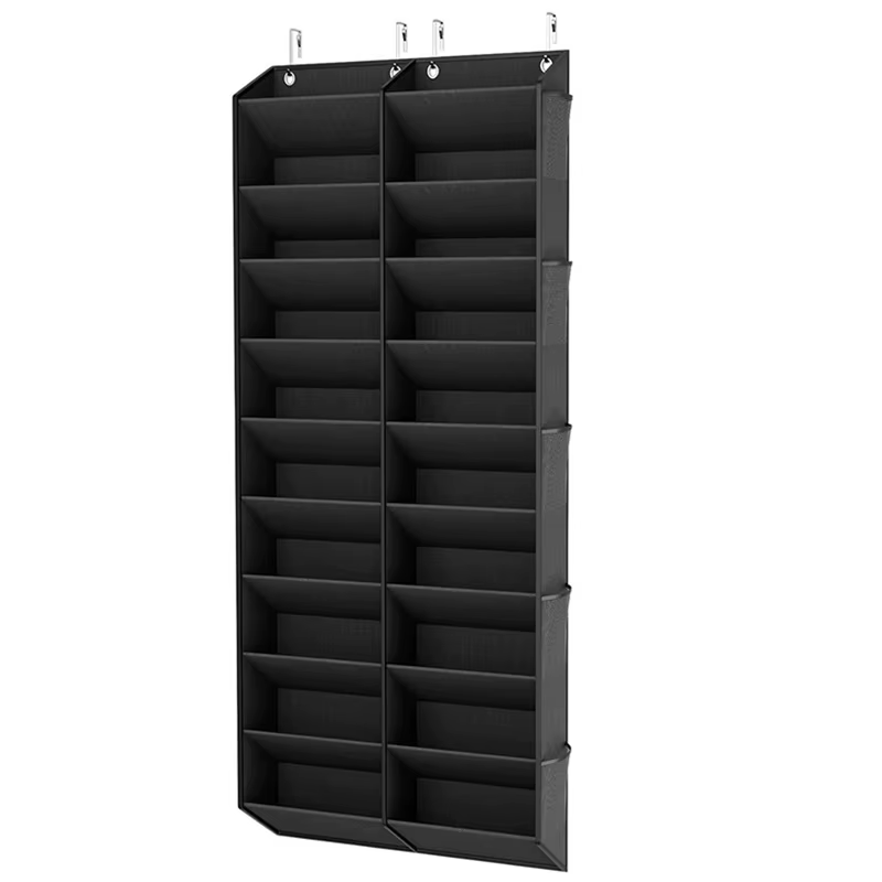 Porte-chaussures suspendu sur porte, organiseur de chaussures pour 30 paires, rangement pour porte d