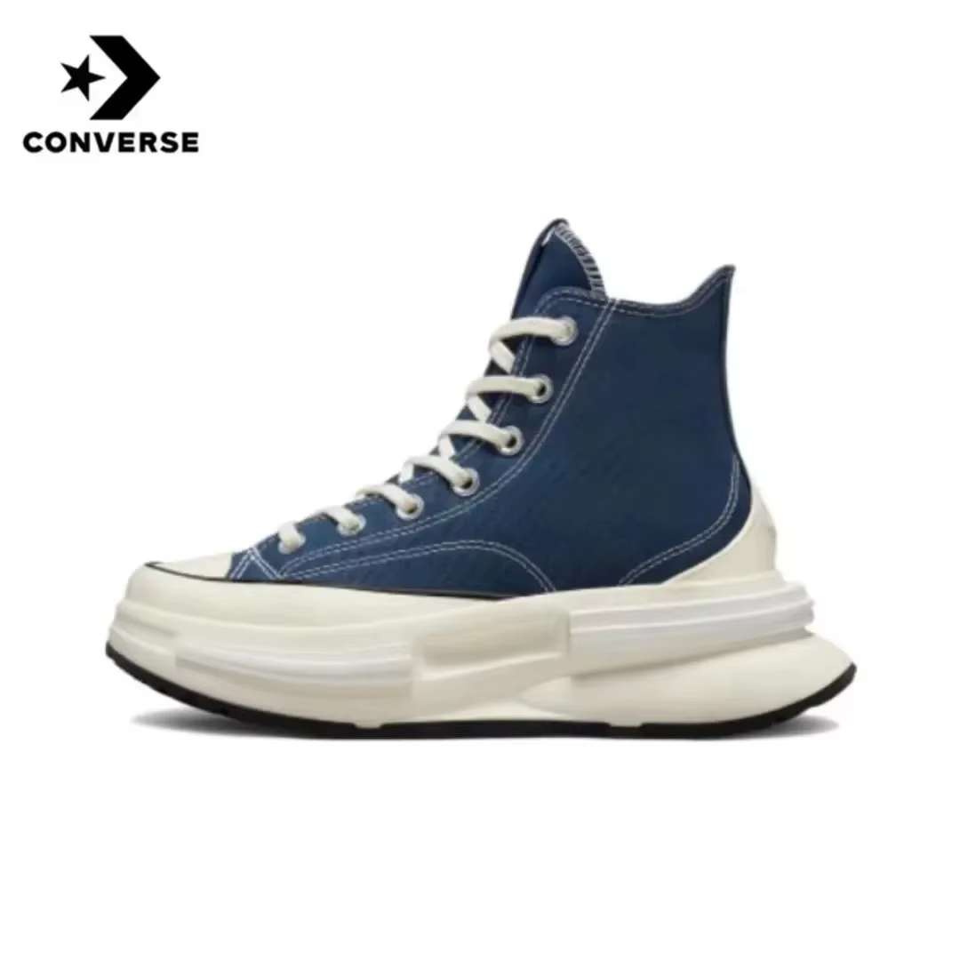 Converse Run Star Hike blanc noir gomme Absorption des chocs résistant à l'usure haut semelle épaiss