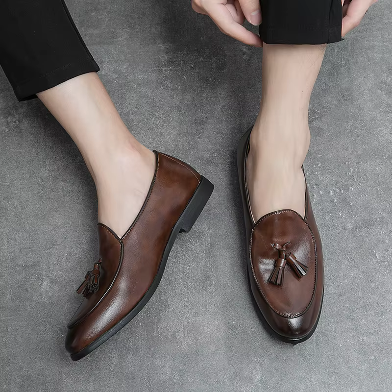 Chaussures formelles pour hommes Mocassins à pompons
