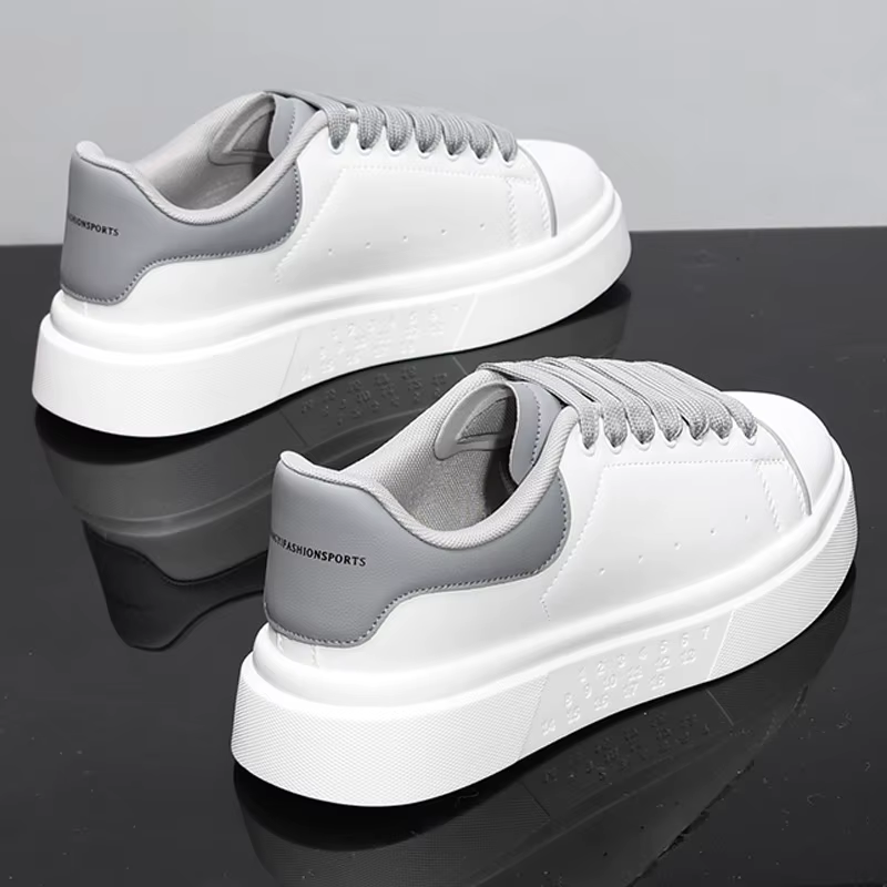 Fashion Men Skateboarding shoes Casual Sport Shoes Platform Sneakers Outdoor Breathable White Runnin
