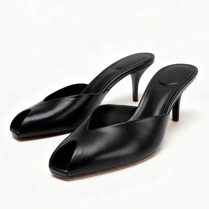 Nouvelles sandales d'été pour femmes, élégantes, à talons hauts et bout ouvert, chaussures décontrac