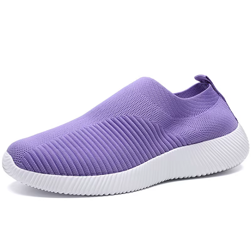 Sneaker Femme chaussette chaussures formateurs Femmes baskets marche Baskets Femmes sans lacet plate