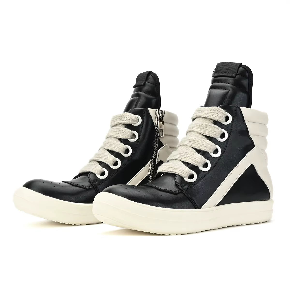 Baskets décontractées de haute qualité pour hommes, bottines montantes à semelles épaisses, bottes à