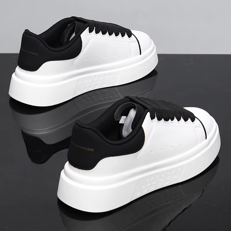 Fashion Men Skateboarding shoes Casual Sport Shoes Platform Sneakers Outdoor Breathable White Runnin