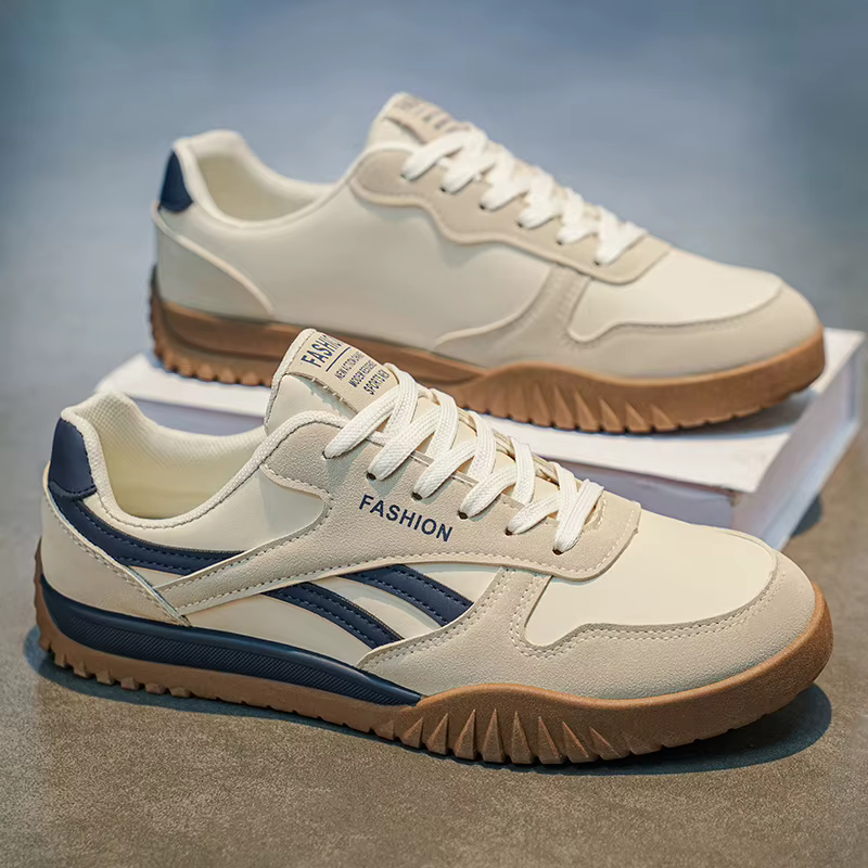 LOEIKAN Chaussures de marche confortables pour hommes, baskets rétro légères et respirantes