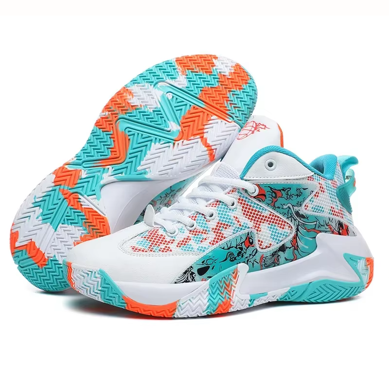 Nouveauté chaussures de basket-ball légères pour hommes respirant Confortable chaussures de sport en