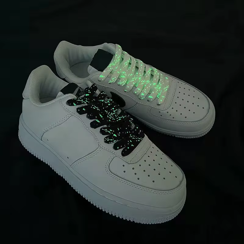 Lacets Fluorescents Lumineux, Brillant, Sneaker, Plat, Chaussure, Botte, Nouveau, 120, 140 ou 160 cm