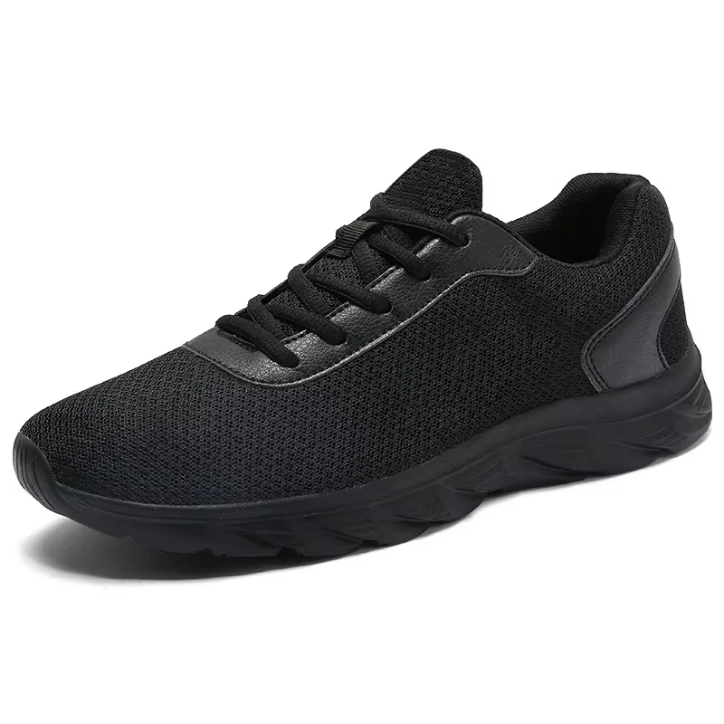 Chaussures décontractées respirantes noires pour homme, baskets, chaussures pour hommes, chaussures 