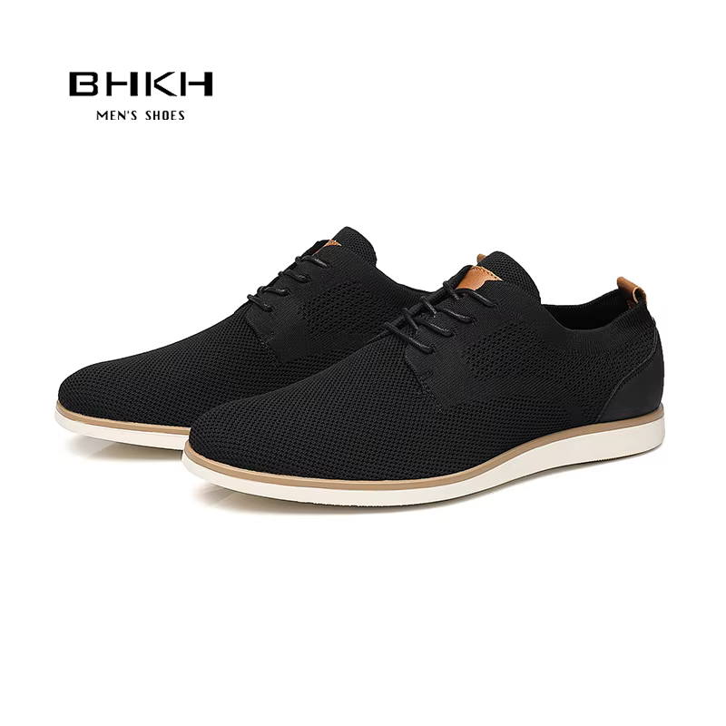 BHKH chaussures de course respirant tricoté maille chaussures légères décontractées bureau travail c