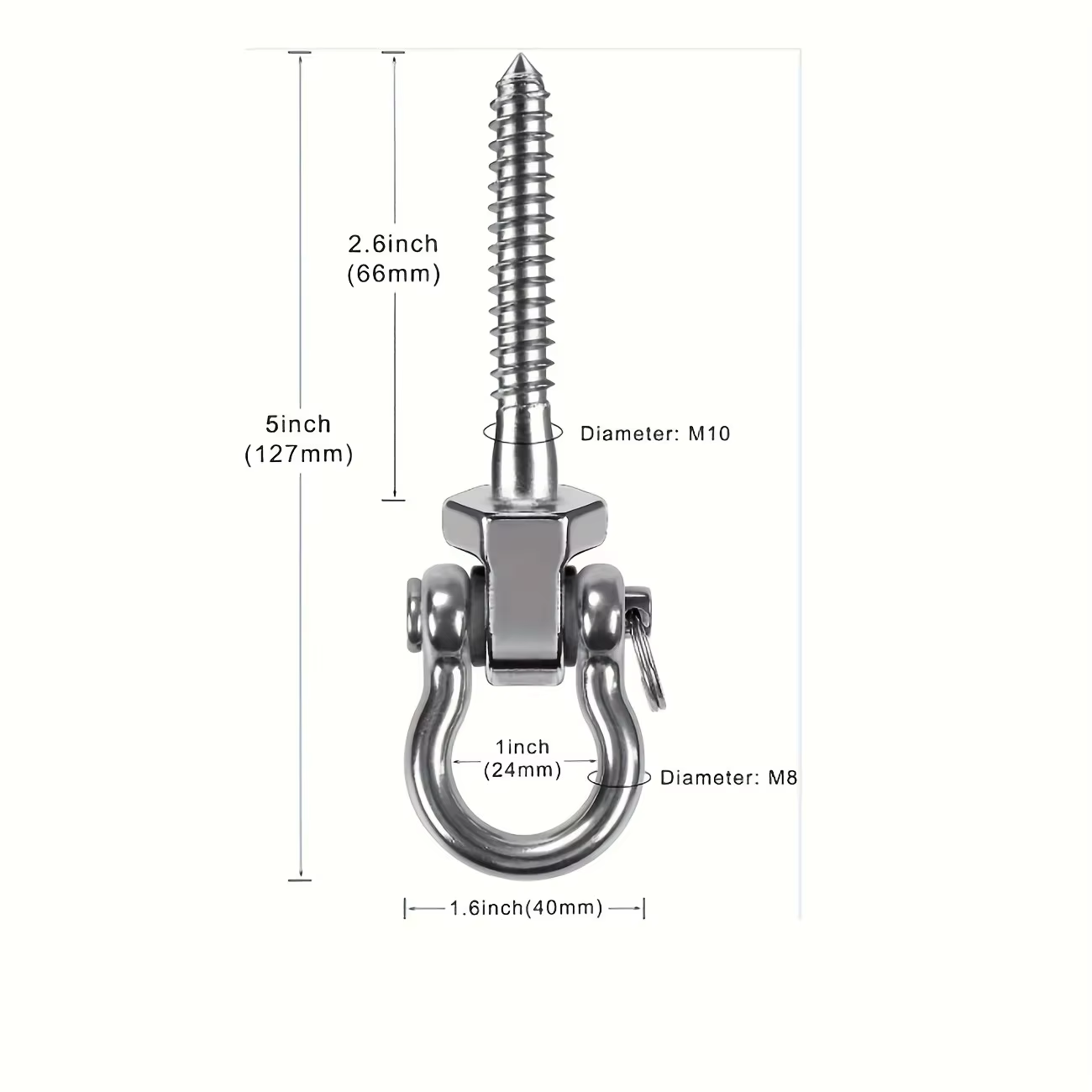Crochet robuste pour hamac de yoga, sac de sable, chaise suspendue – Accessoires pour aire de jeux, 
