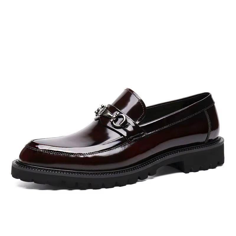 Chaussures provoqué en cuir Horse Street pour hommes, chaussures Oxford pour hommes, fête de mariage