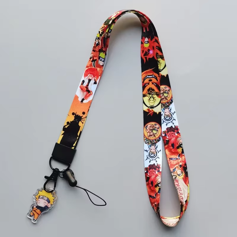 NARUTO – sangle de téléphone Anime avec lanière de cou pour cosplayers et fans, accessoire de dessin
