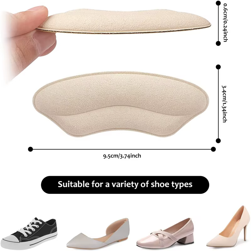 Femmes semelles intérieures pour chaussures talon haut coussinet ajuster la taille talons adhésifs c