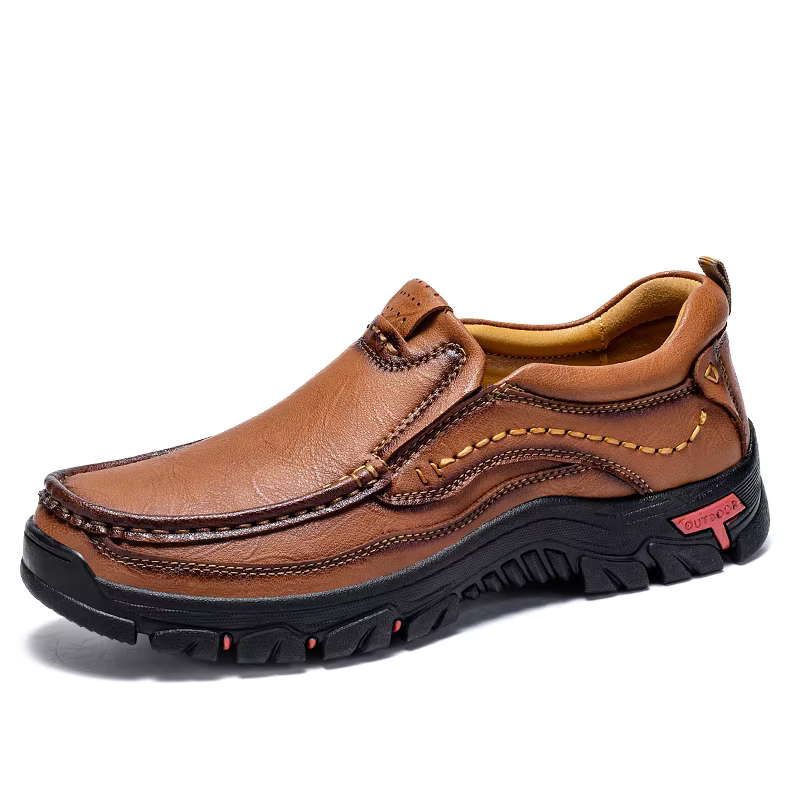Chaussures de marque pour hommes, chaussures décontractées en cuir véritable de haute qualité, chaus