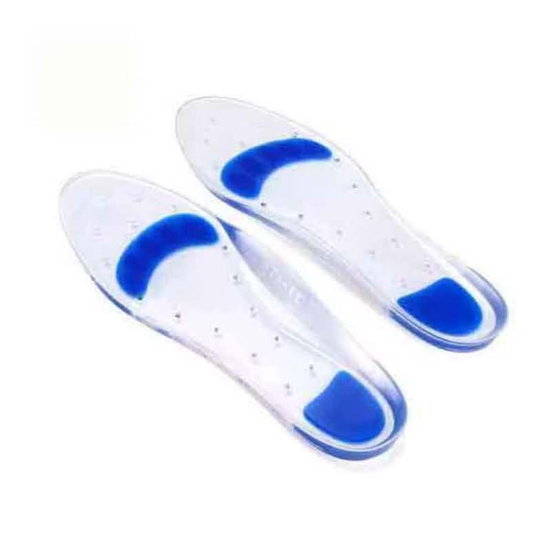 Semelle intérieure en silicone PU pour le sport, transparente, respirante, absorption des chocs, mas