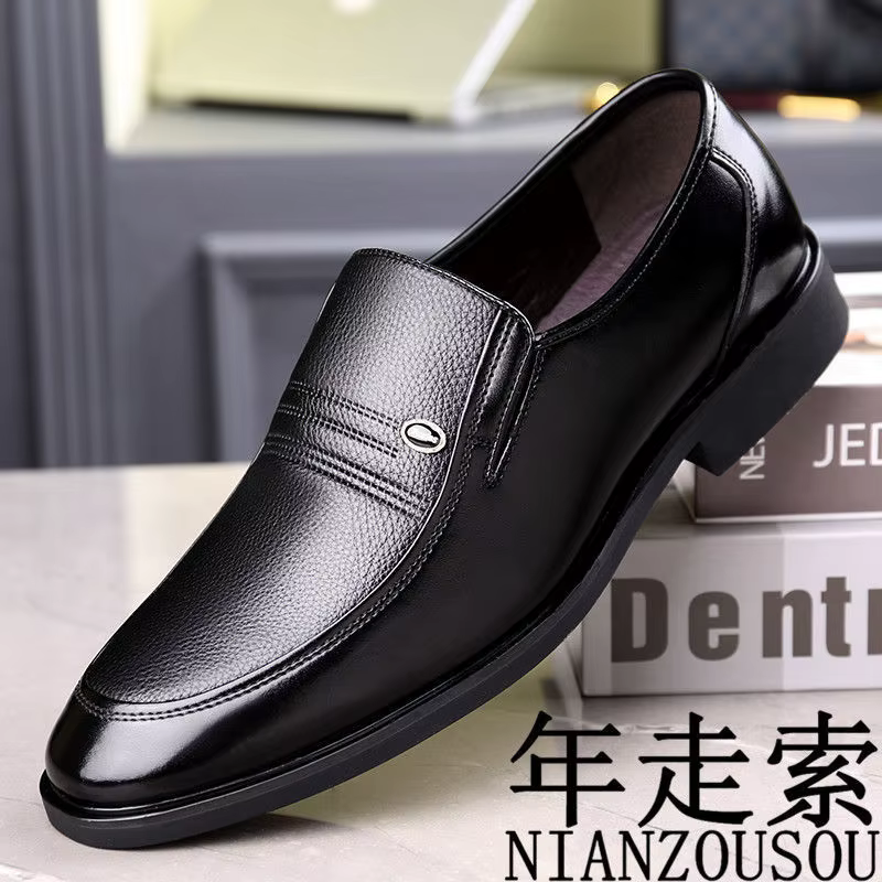 Chaussures en cuir véritable à semelle souple pour hommes, baskets blanches printemps-été, chaussure