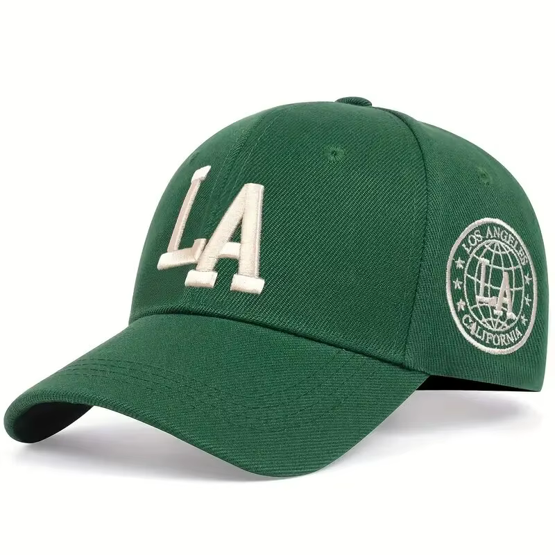 Casquettes de Baseball unisexes avec lettres LA brodées, chapeaux décontractés réglables pour l'exté