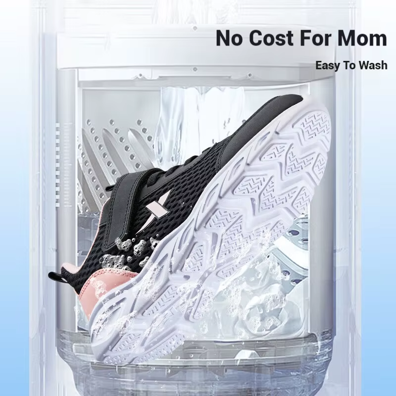 Xtep chaussures de course pour enfants moyens et plus âgés unisexe été décontracté maille respirant