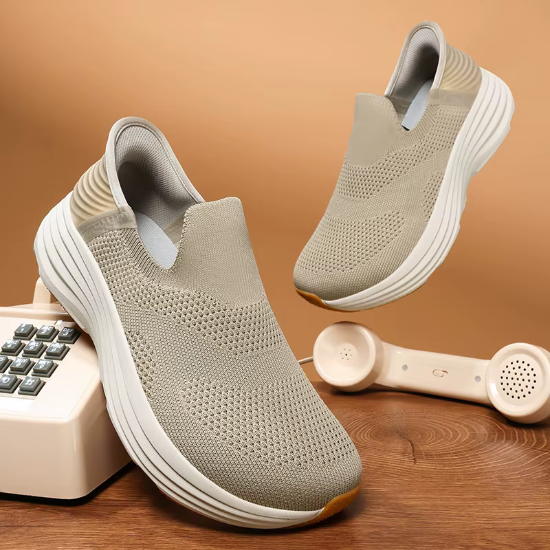 Chaussures de marche respirantes en maille à semelle large et confortable, absorption des chocs, cha