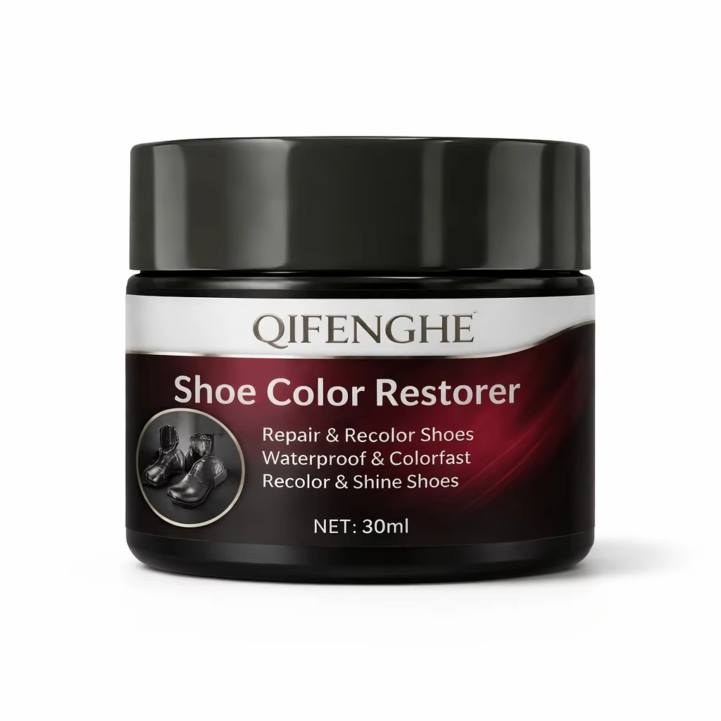 Baume de Restauration de Couleur pour Chaussures, Redonne la Couleur, Fait Briller et Protège les Ch