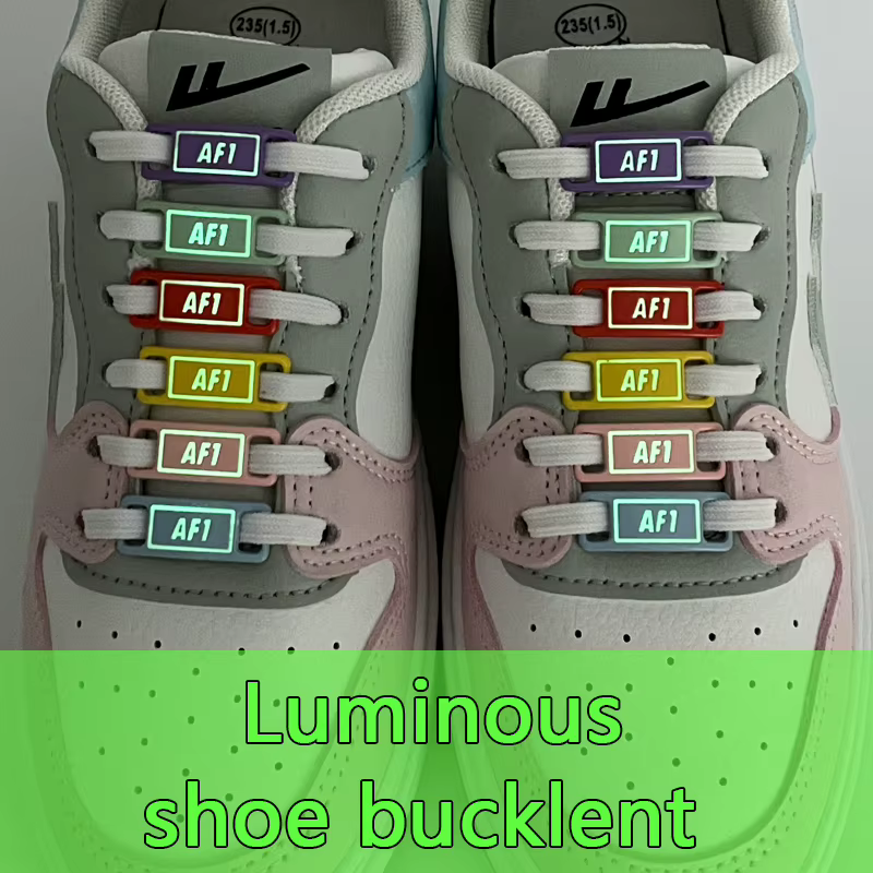 Lacets lumineux Air Force one, 2 pièces, boucle fluorescente scintillante, accessoires de chaussures