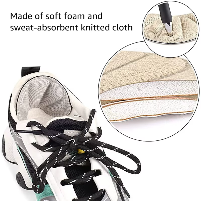 Baskets autocollants à talons hauts protecteur de talons ajuster la taille coussinets demi-taille so