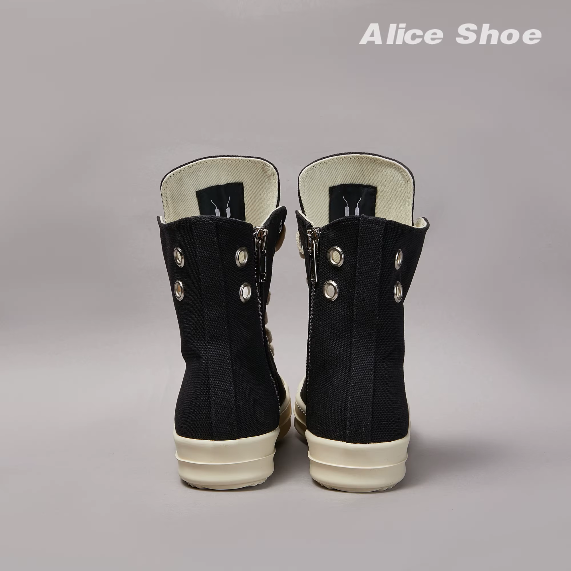 Marque hommes chaussure décontracté haut femmes Sneaker qualité noir bottine concepteur en cuir ferm