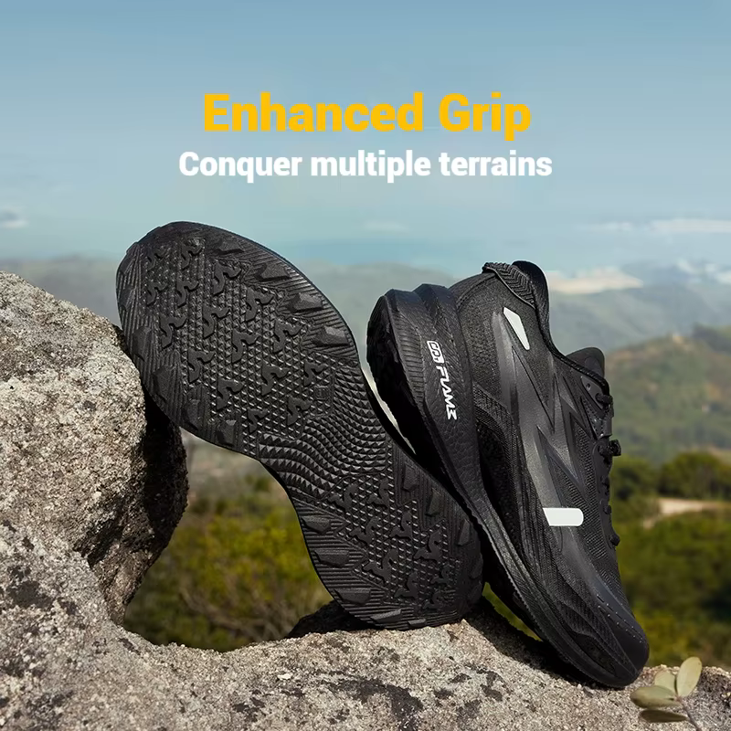 361 degrés flamme 4x4 hommes chaussures de course nouvelle plaque de carbone course anti-dérapant re