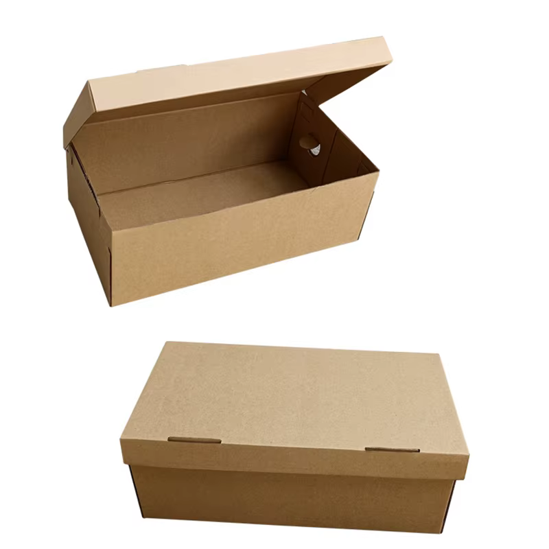 Boîtes à chaussures en carton, paquet fait à la main, boîte-cadeau d'expédition commerciale, boîte o