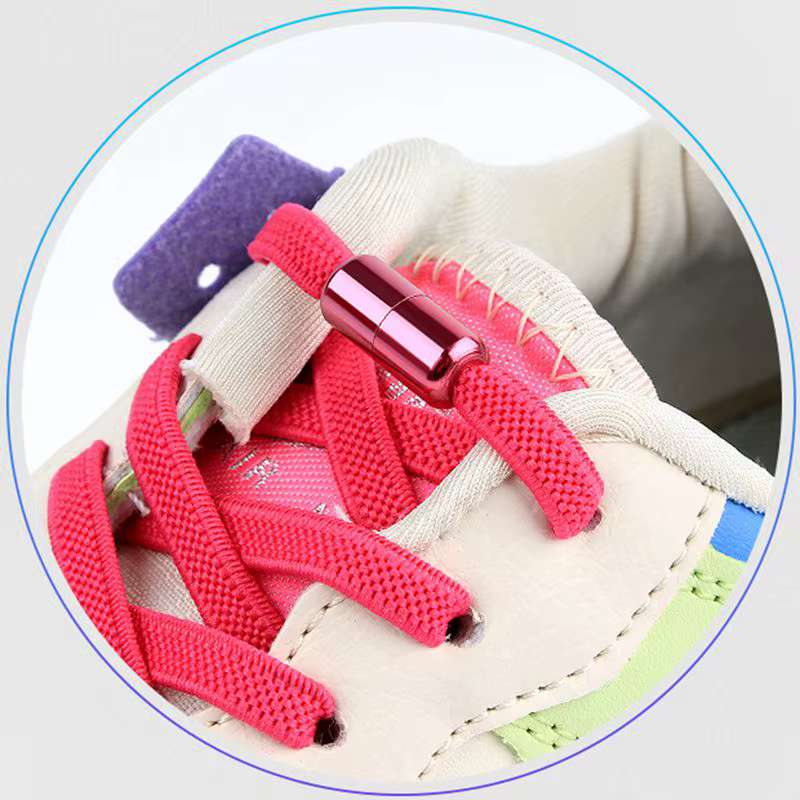 Accessoires de verrouillage à capsule en aluminium, lacets élastiques, lacets de baskets sans attach