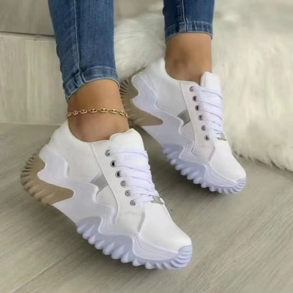 Chaussures de luxe pour femmes, baskets à plateforme décontractées, nouvelles chaussures de course c