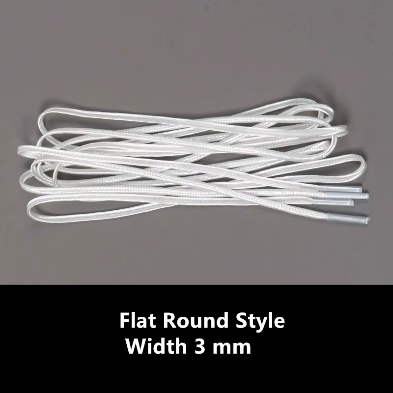 Une paire de lacets en dentelle argentée lacets ronds fins Sneaker Sport DE chaussures DE formation 