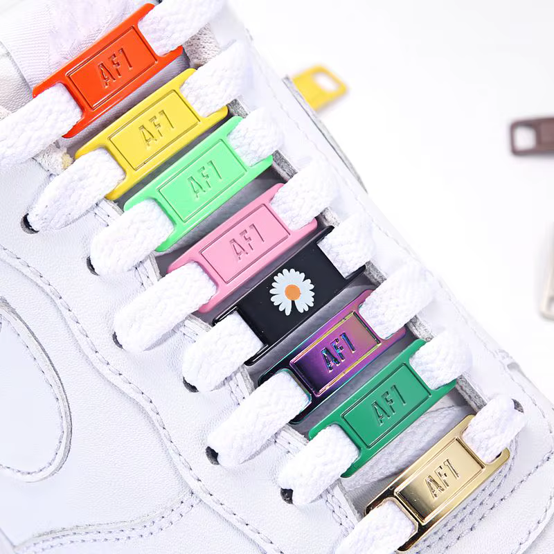 Pour Air Force One lacet boucle métal lacets AF1 chaussures accessoires métal dentelle serrure Sneak