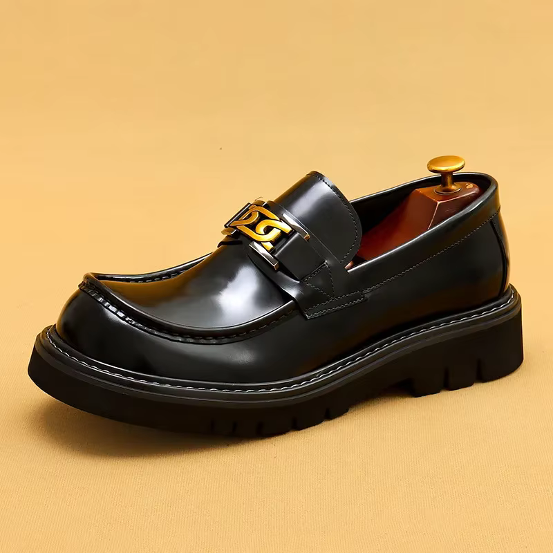 Mocassins classiques en cuir véritable pour hommes, baskets faites à la main, style minimaliste, soc