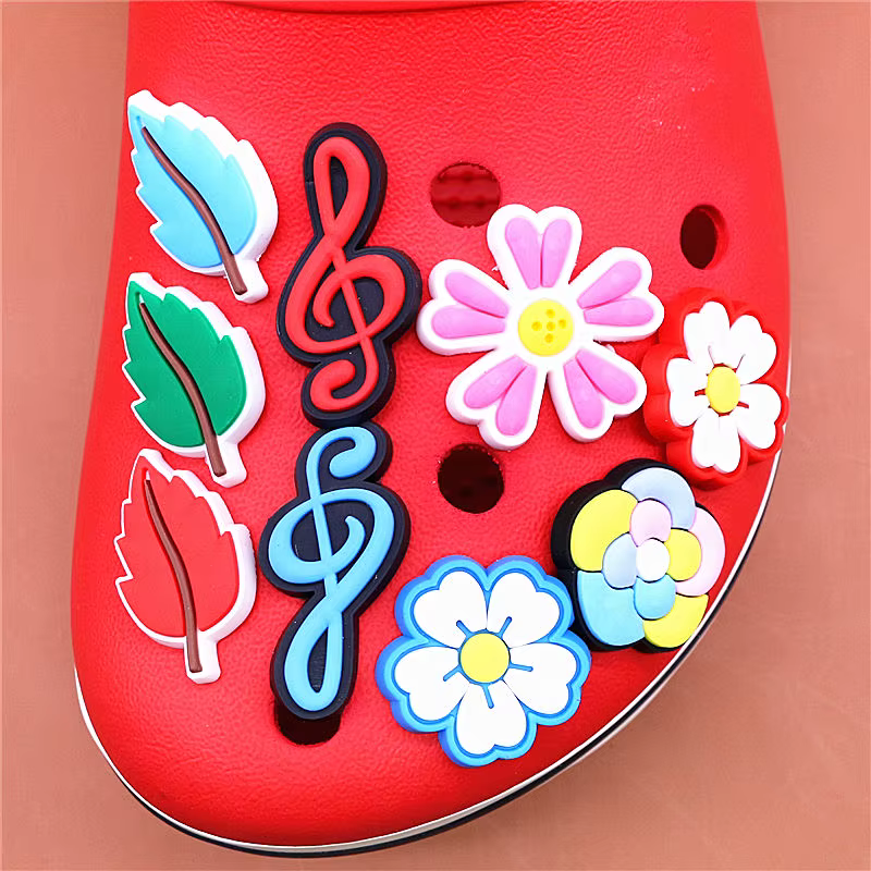 Breloques de chaussures en forme de note de musique, 1 pièce, accessoires de décoration en forme de