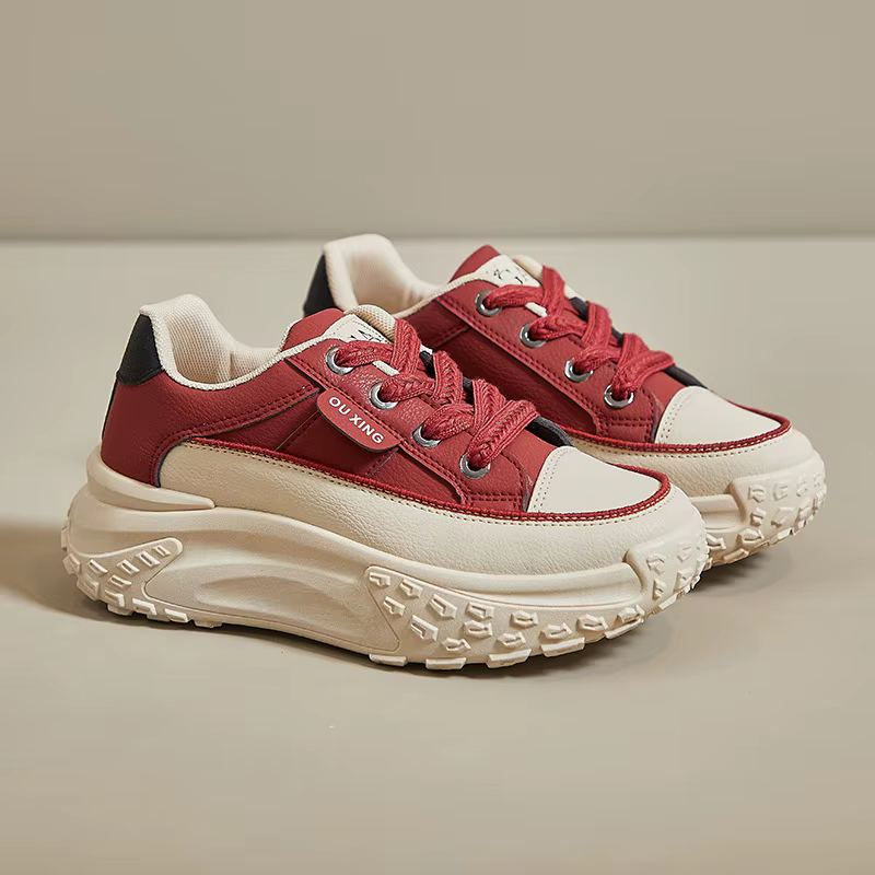 Optical Soled Women's Dad Shoes, Chaussures simples décontractées, Chaussures canisées à la mode
