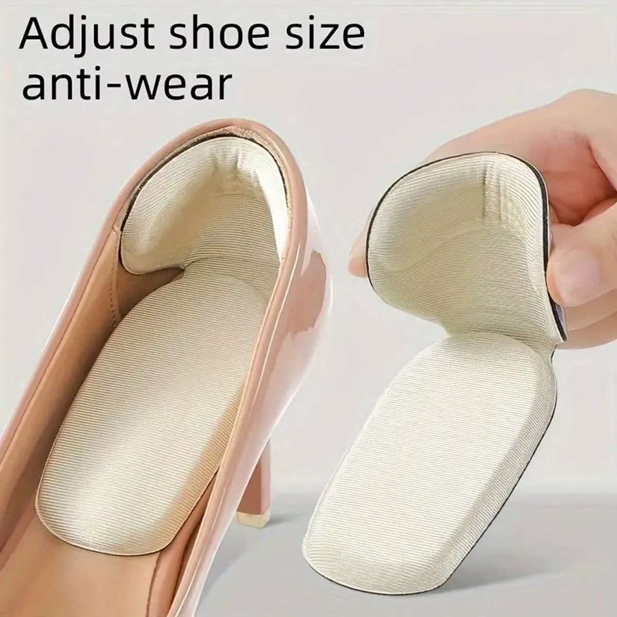1 paire de protections anti-frottement pour talons, semelles intérieures ajustables pour talons haut