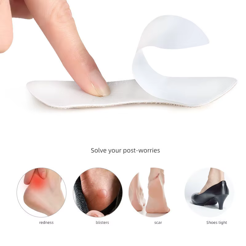 2 paires de coussinets de talon 4D, patchs anti-frottement, coussinets de chaussures, soulagement de